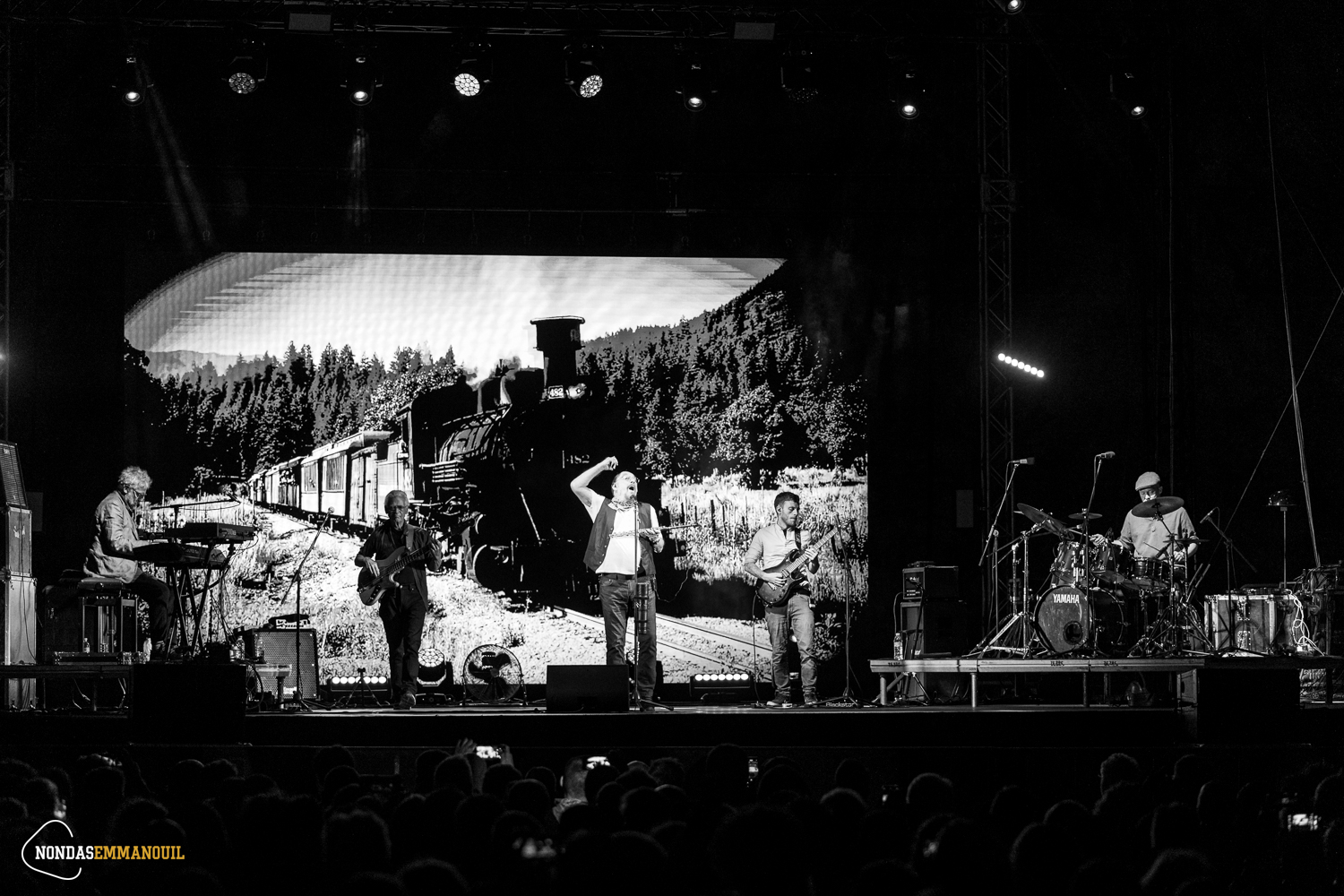 Jethro Tull performing live at Melina Mercouri Open Air Theatre